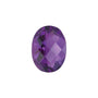 9x7 mm Oval Natural Purple Amethyst – Checkerboard-Cut – AA Quality — Sapphire Row