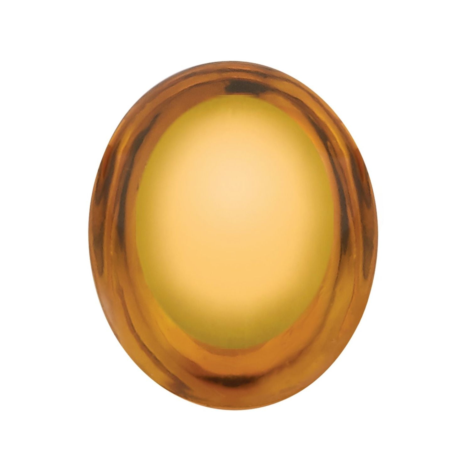 9x7 mm Oval Natural Orange Citrine – Cabochon Cut – AA Quality — Sapphire Row