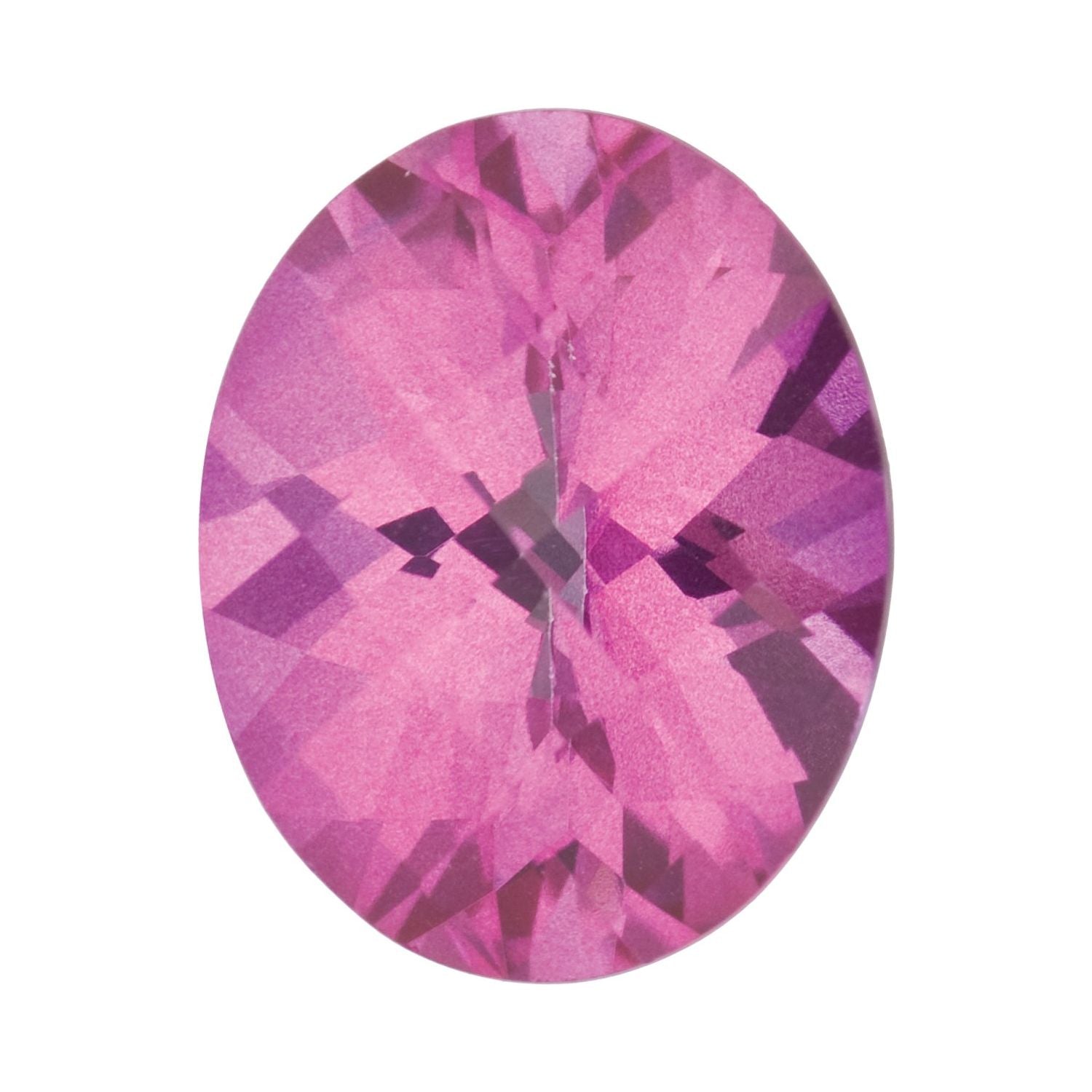 10x8 mm Oval Natural Pure Pink Mystic Topaz – Checkerboard-Cut – AA Quality — Sapphire Row