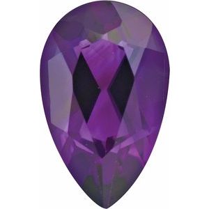 Lot of 10 – 5x3 mm Pear Natural Purple Amethyst – Faceted Cut – AAA Quality — Sapphire Row