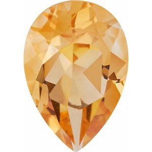 Lot of 10 – 6x4 mm Pear Natural Orange Citrine – Faceted Cut – A Quality — Sapphire Row