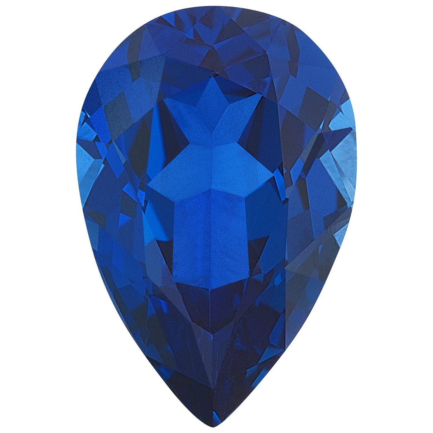 5x3 mm Pear Lab-Grown Blue Sapphire – Faceted Cut – Eye-Clean Quality — Sapphire Row