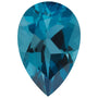 8x6 mm Pear Natural London Blue Topaz – Faceted Cut – AA Quality — Sapphire Row