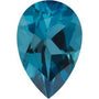 Lot of 10 – 6x4 mm Pear Natural London Blue Topaz – Faceted Cut – AA Quality — Sapphire Row