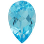 8x6 mm Pear Natural Swiss Blue Topaz – Faceted Cut – AA Quality — Sapphire Row