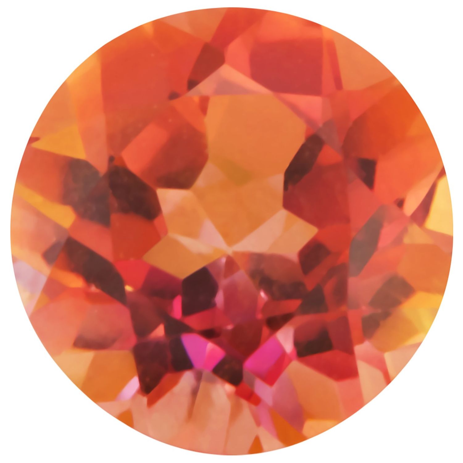 9 mm Round Natural Sunrise Mystic Topaz – Faceted Cut – AA Quality — Sapphire Row