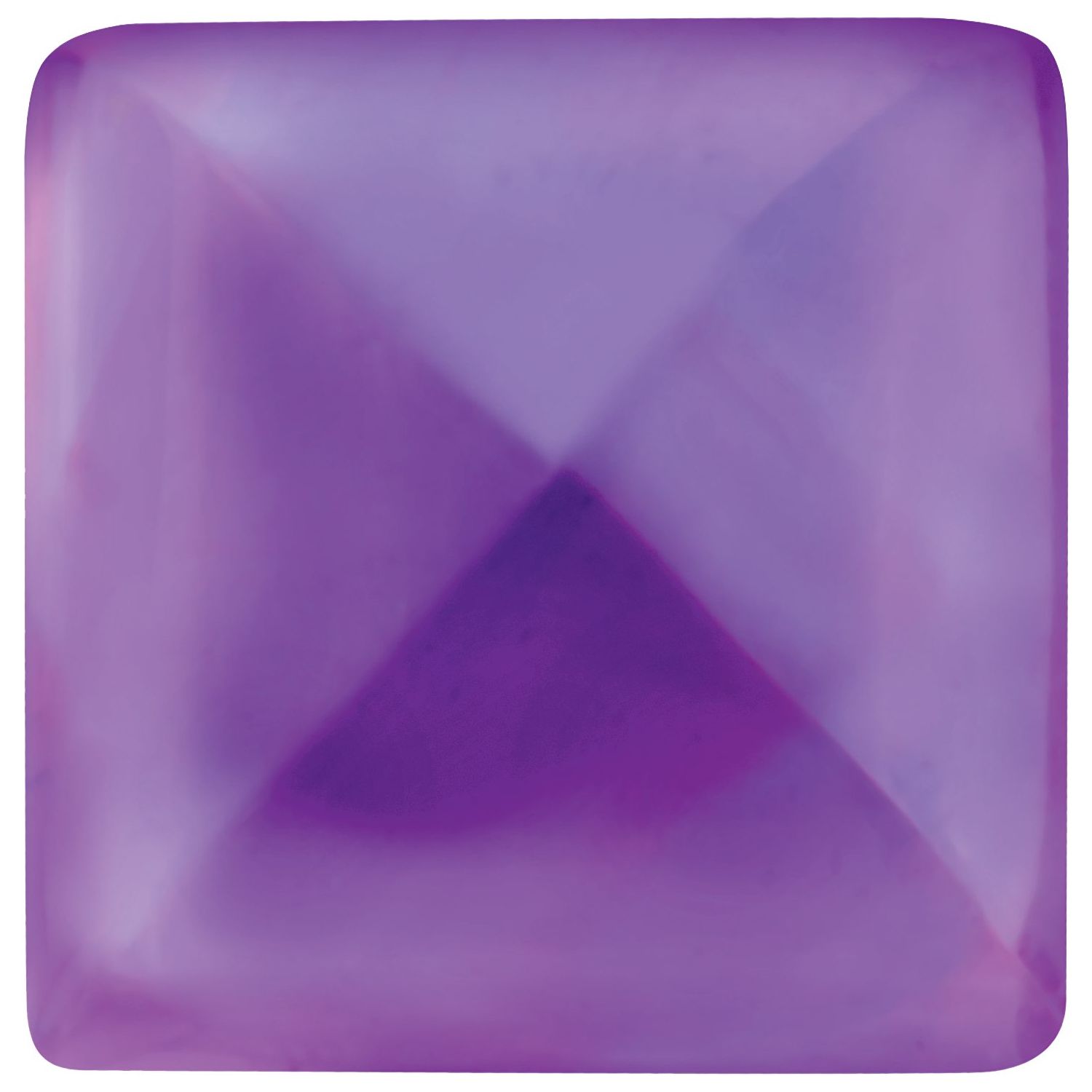5 mm Square Natural Purple Amethyst – Sugarloaf Cut – AA Quality — Sapphire Row