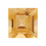 6 mm Square Natural Orange Citrine – Step-Cut – A Quality — Sapphire Row