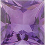 Lot of 10 – 5.5 mm Square Natural Purple Amethyst – Princess-Cut – A Quality — Sapphire Row