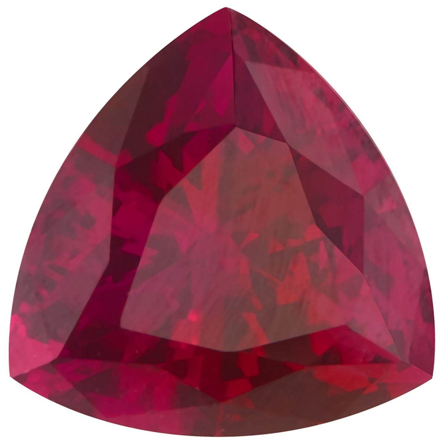 4.5 mm Trillion Lab-Grown Red Ruby – Faceted Cut – Eye-Clean Quality — Sapphire Row