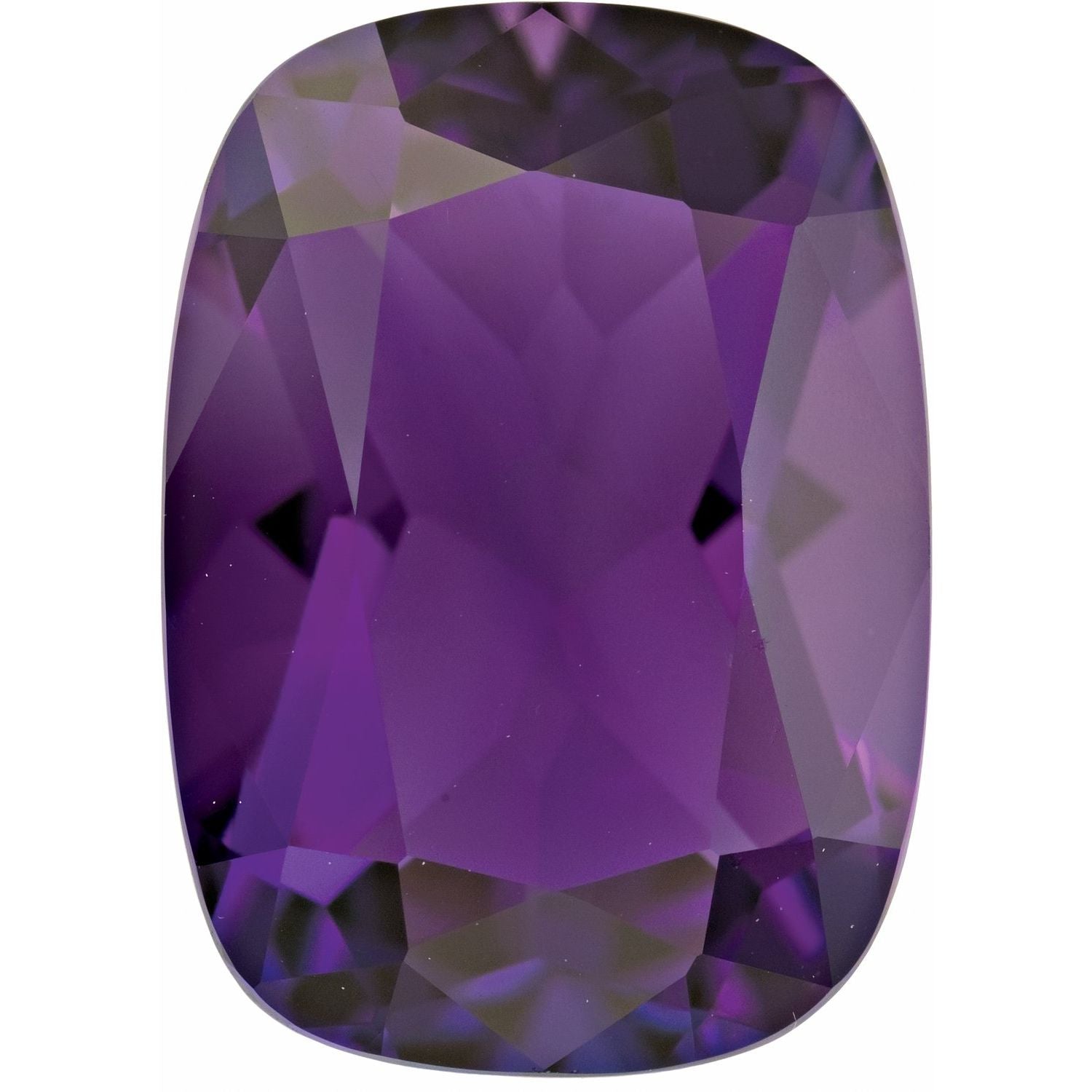 10x8 mm Antique Cushion Natural Purple Amethyst – Faceted Cut – AA Quality — Sapphire Row