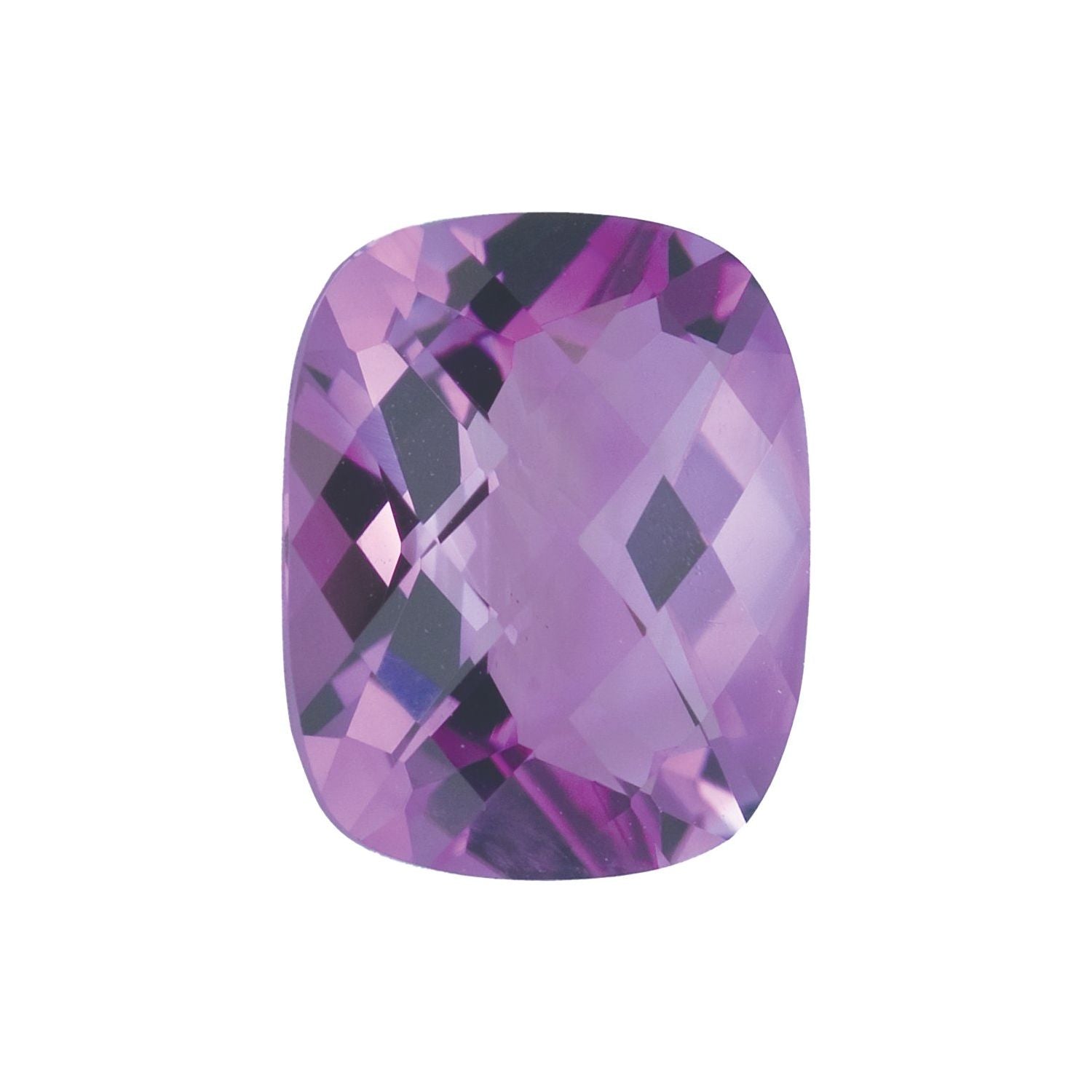 10x8 mm Antique Cushion Natural Purple Amethyst – Checkerboard-Cut – A Quality — Sapphire Row