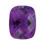 10x8 mm Antique Cushion Natural Purple Amethyst – Checkerboard-Cut – AA Quality — Sapphire Row