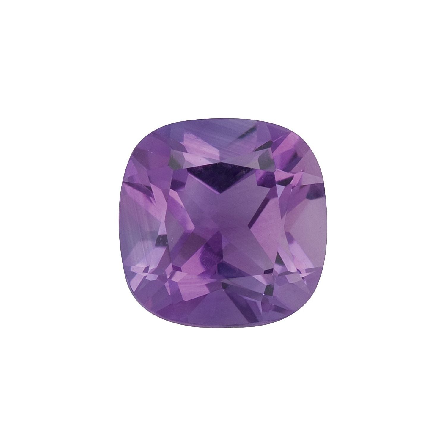 6 mm Cushion Natural Purple Amethyst – Faceted Cut – A Quality — Sapphire Row