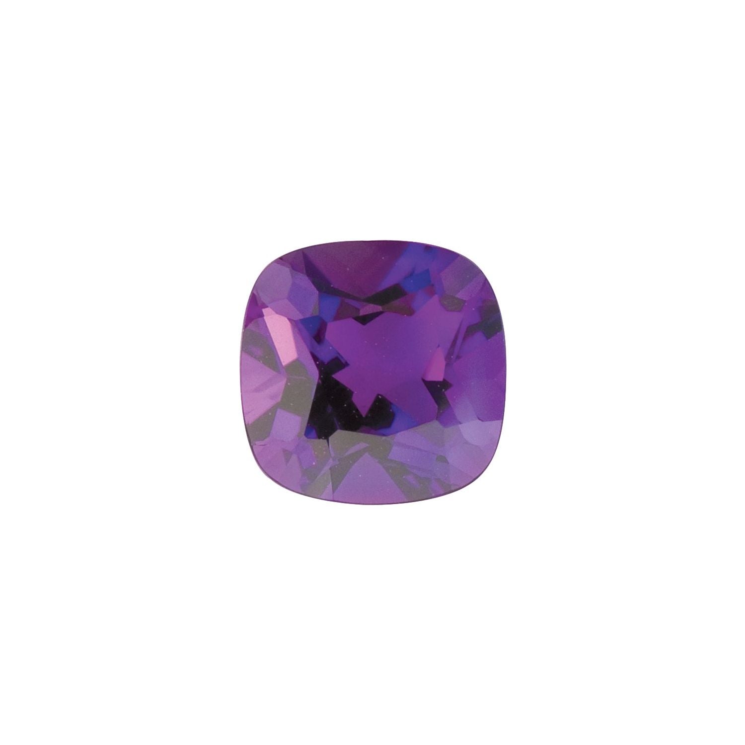 8 mm Cushion Natural Purple Amethyst – Faceted Cut – AA Quality — Sapphire Row