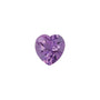 9 mm Heart Natural Purple Amethyst – Faceted Cut – A Quality — Sapphire Row