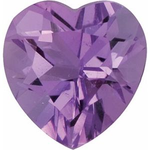 Lot of 10 – 4 mm Heart Natural Purple Amethyst – Faceted Cut – A Quality — Sapphire Row