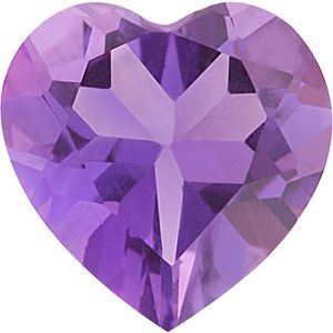Lot of 10 – 4 mm Heart Natural Purple Amethyst – Faceted Cut – AA Quality — Sapphire Row