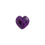 8 mm Heart Natural Purple Amethyst – Faceted Cut – AAA Quality — Sapphire Row