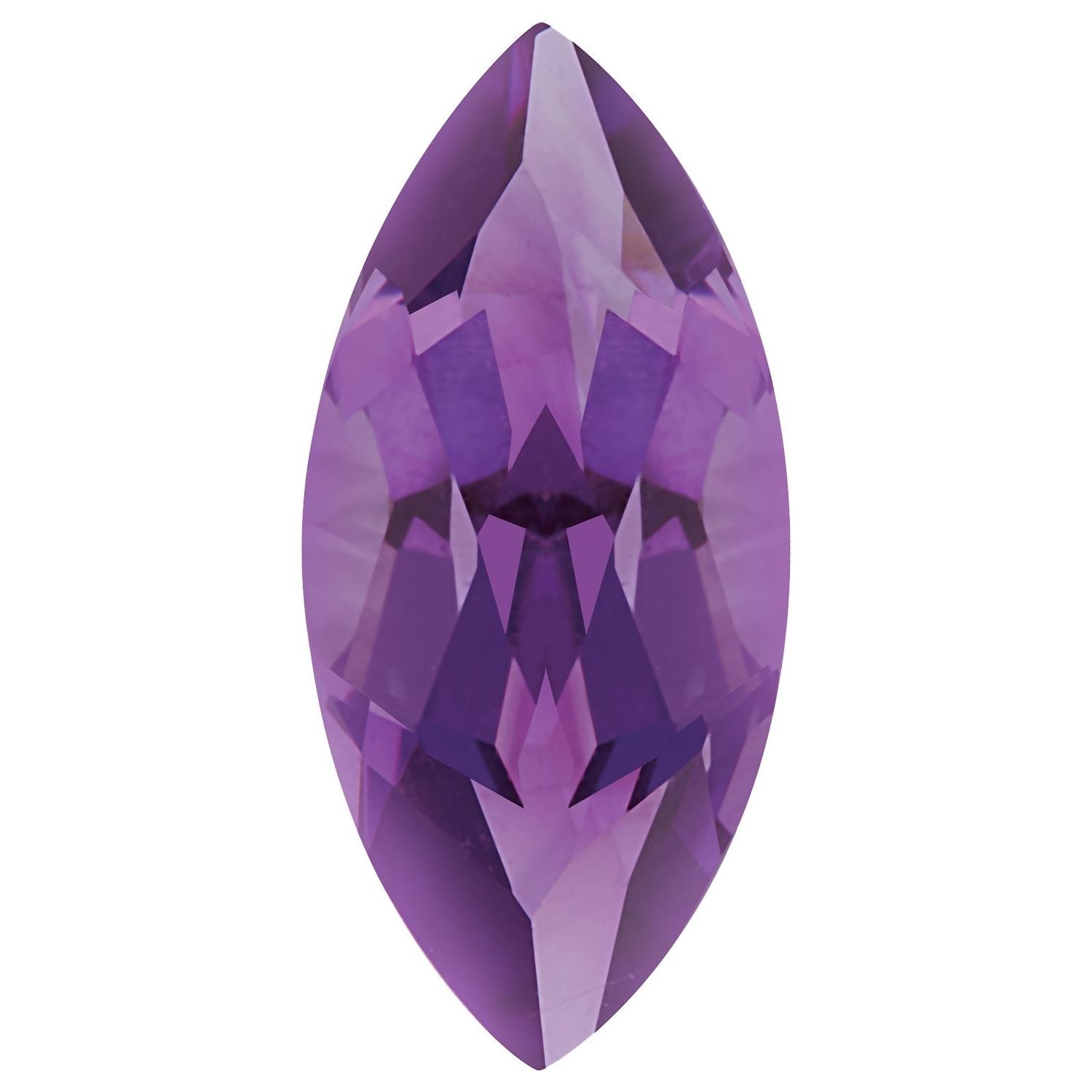 12x6 mm Marquise Natural Purple Amethyst – Faceted Cut – AA Quality — Sapphire Row