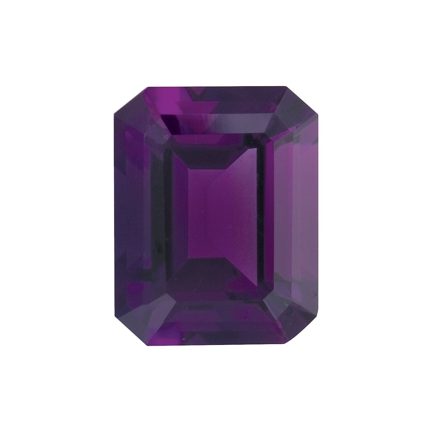 8x6 mm Emerald Natural Purple Amethyst – Step-Cut – AAA Quality — Sapphire Row