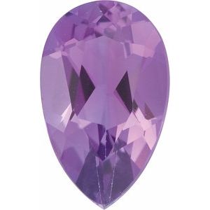 Lot of 10 – 6x4 mm Pear Natural Purple Amethyst – Faceted Cut – A Quality — Sapphire Row