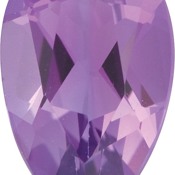 14x10 mm Pear Natural Amethyst — Sapphire Row