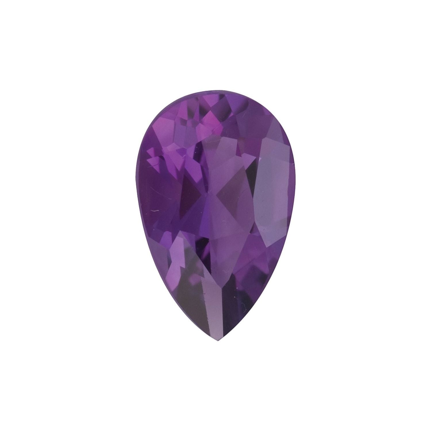 14x9 mm Pear Natural Purple Amethyst – Faceted Cut – AA Quality — Sapphire Row