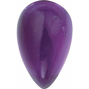 Lot of 10 – 5x3 mm Pear Natural Purple Amethyst – Cabochon Cut – AA Quality — Sapphire Row