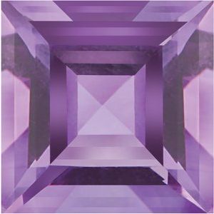 Lot of 10 – 4 mm Square Natural Purple Amethyst – Step-Cut – A Quality — Sapphire Row
