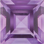Lot of 10 – 4 mm Square Natural Purple Amethyst – Step-Cut – A Quality — Sapphire Row