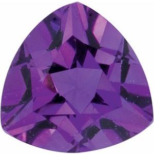 Lot of 10 – 5 mm Trillion Natural Purple Amethyst – Faceted Cut – AA Quality — Sapphire Row