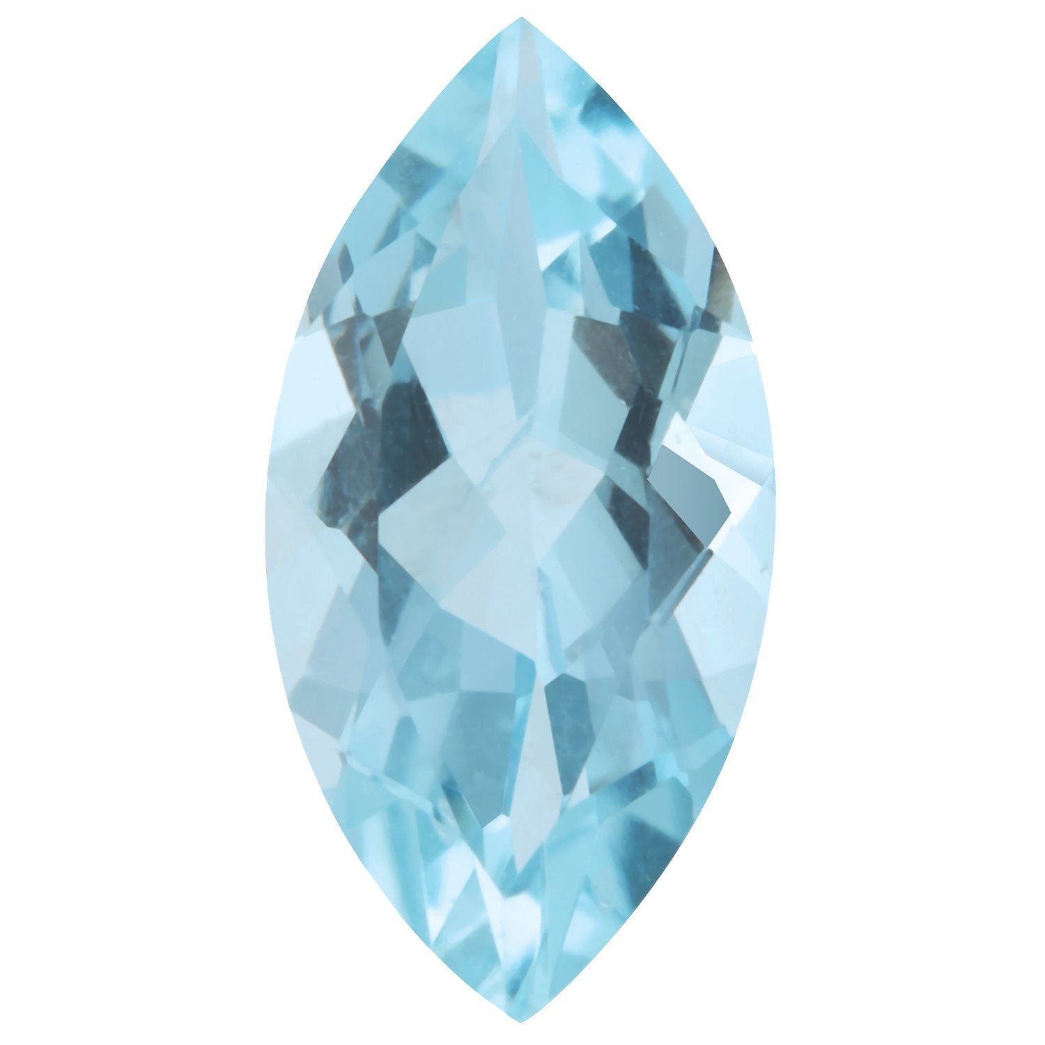 5x2.5 mm Marquise Natural Aqua Aquamarine – Faceted Cut – AA Quality — Sapphire Row