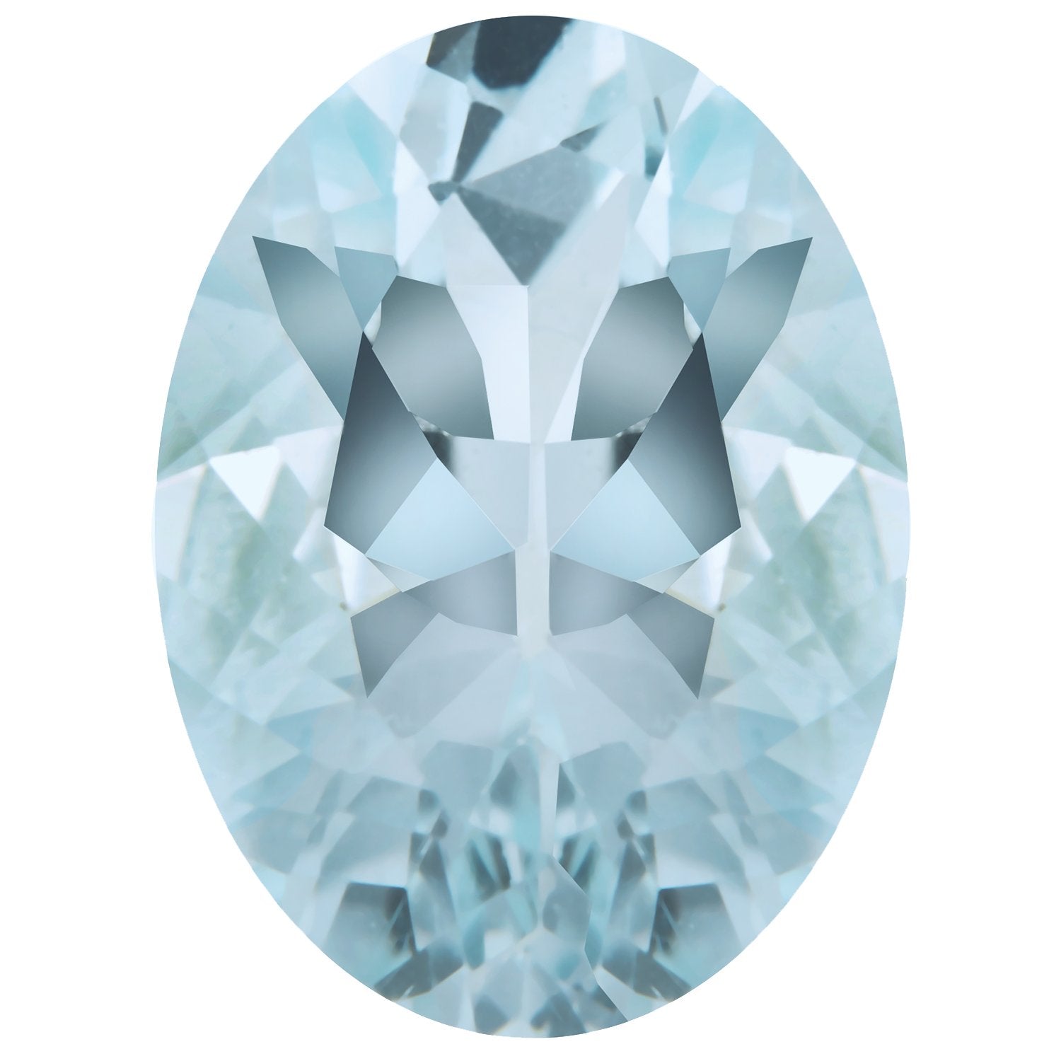 7x5 mm Oval Natural Aqua Aquamarine – Faceted Cut – B Quality — Sapphire Row