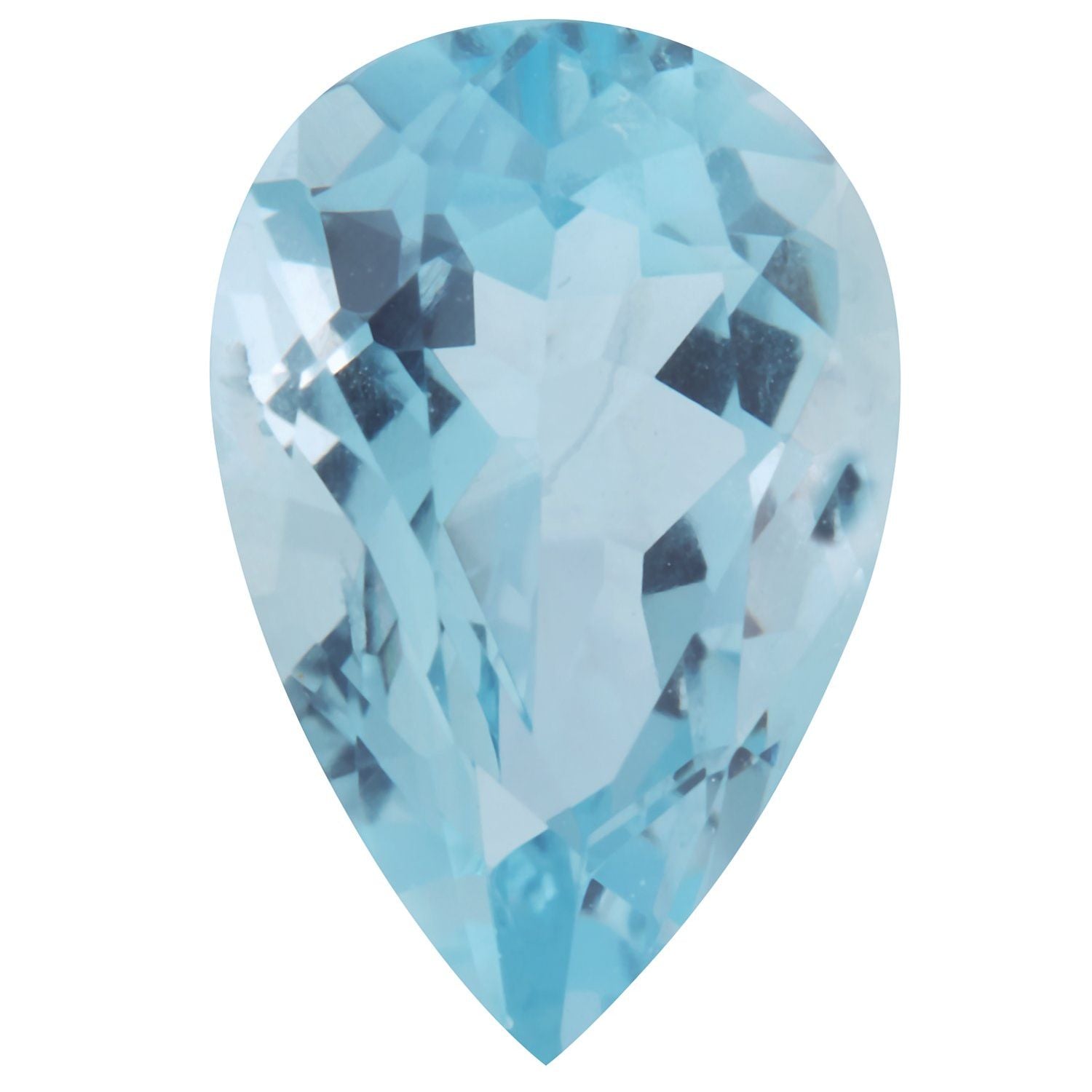 5x3 mm Pear Natural Aqua Aquamarine – Faceted Cut – AAA Quality — Sapphire Row