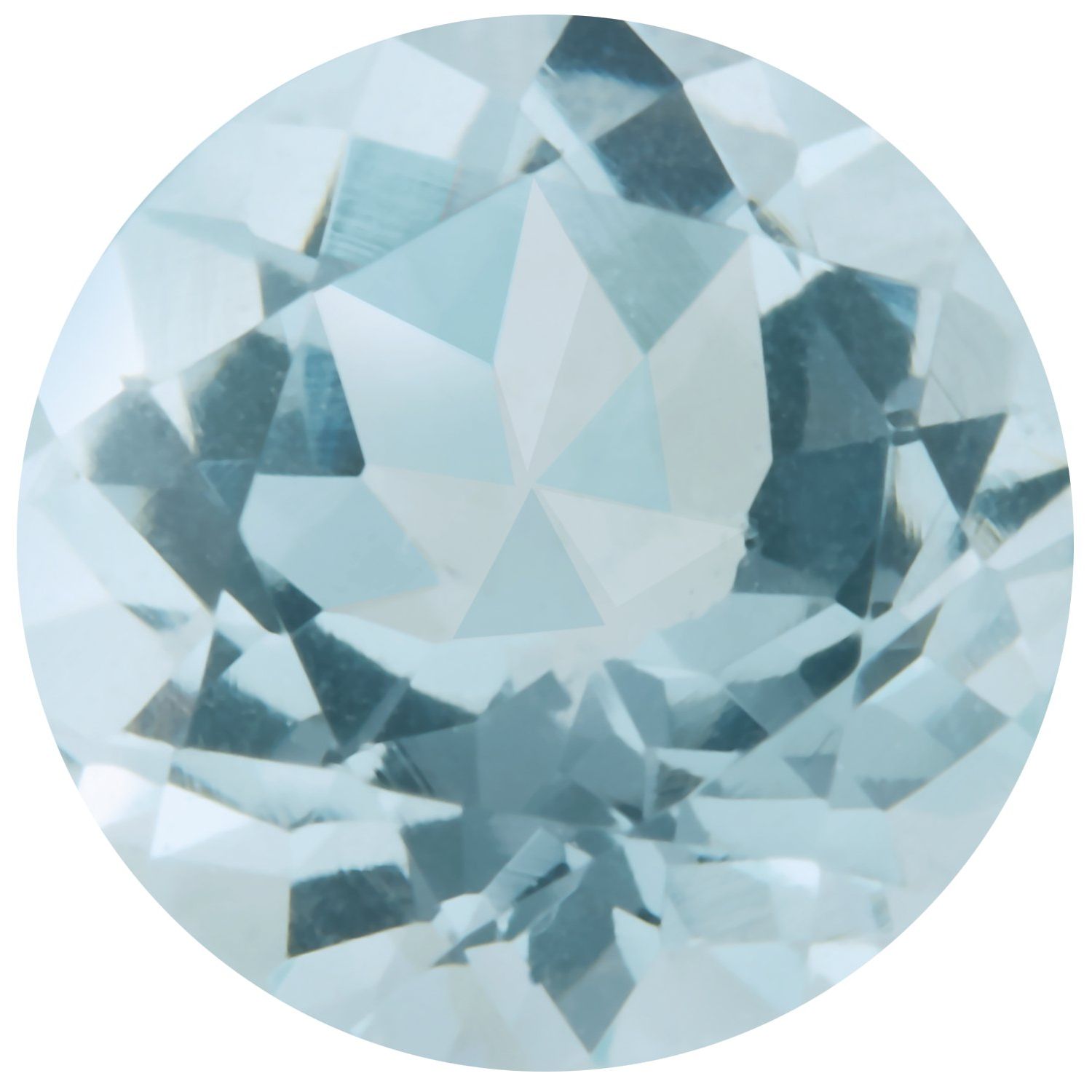 4.5 mm Round Natural Aqua Aquamarine – Faceted Cut – B Quality — Sapphire Row