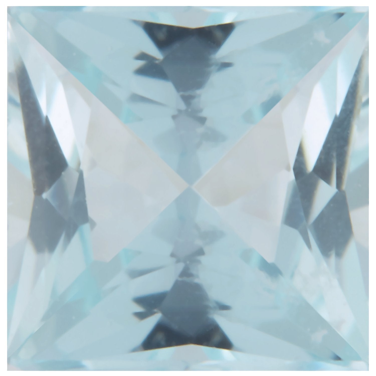 5 mm Square Natural Aqua Aquamarine – Princess-Cut – B Quality — Sapphire Row