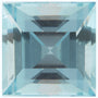 4 mm Square Natural Aqua Aquamarine – Step-Cut – A Quality — Sapphire Row