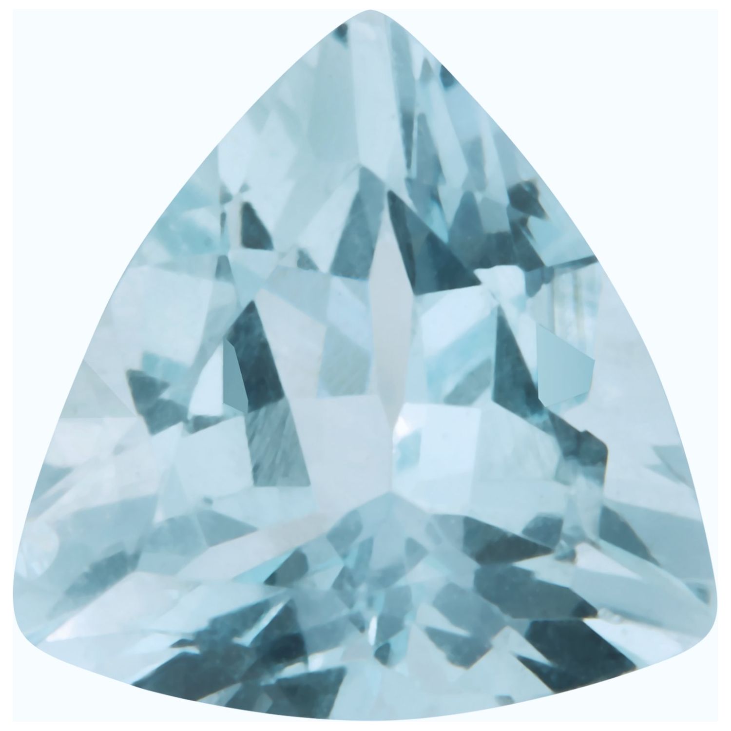 4 mm Trillion Natural Aqua Aquamarine – Faceted Cut – A Quality — Sapphire Row