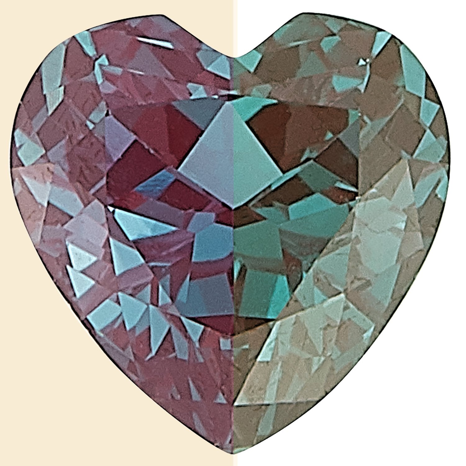 5 mm Heart Lab-Grown Color Change Alexandrite – Faceted Cut – Eye-Clean Quality — Sapphire Row