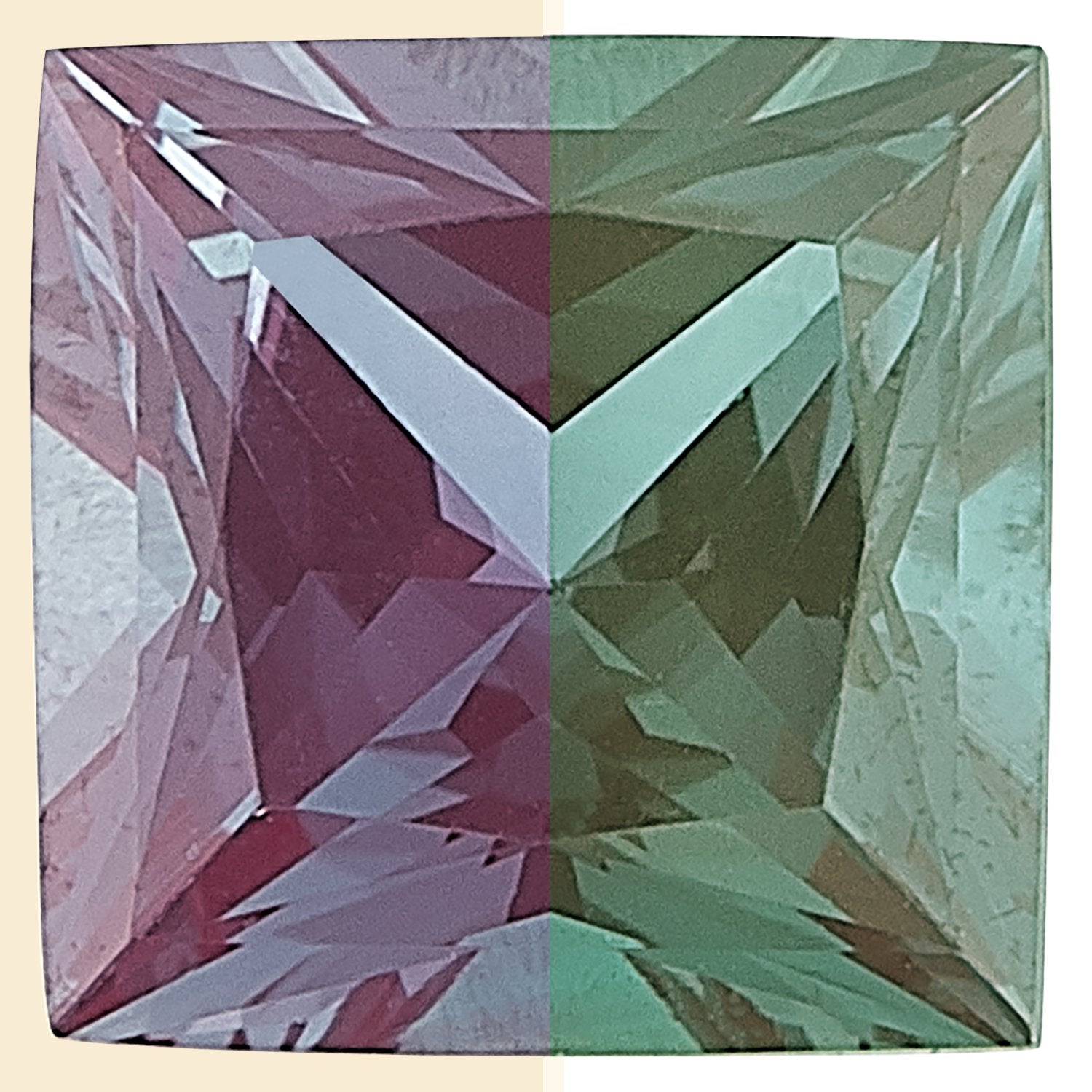 2.75 mm Square Lab-Grown Color Change Alexandrite – Princess-Cut – Eye-Clean Quality — Sapphire Row