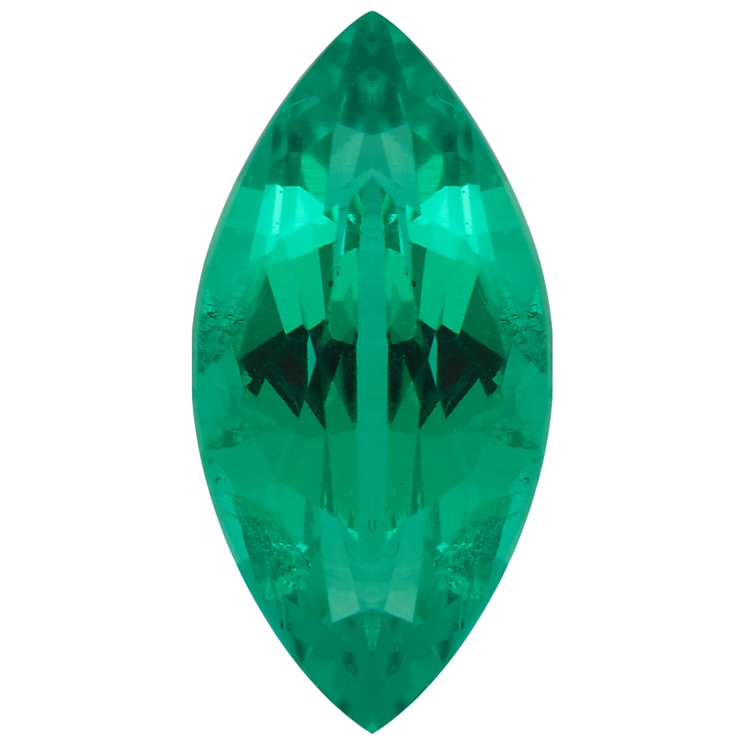 4x2 mm Marquise Lab-Grown Green Emerald – Faceted Cut – Eye-Clean Quality — Sapphire Row