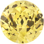 12 mm Round Lab-Grown Yellow Sapphire – Faceted Cut – Eye-Clean Quality — Sapphire Row