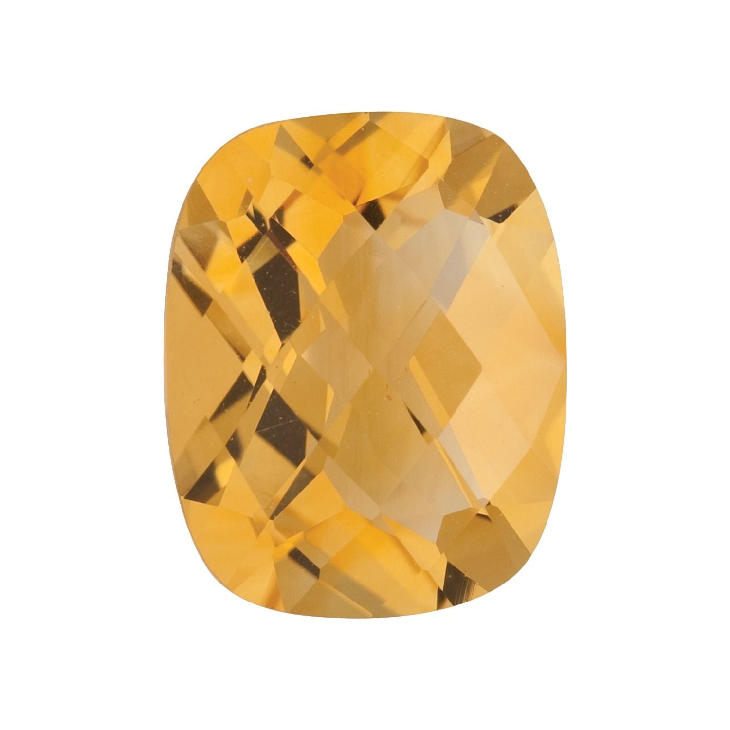8x6 mm Antique Cushion Natural Orange Citrine – Checkerboard-Cut – A Quality — Sapphire Row