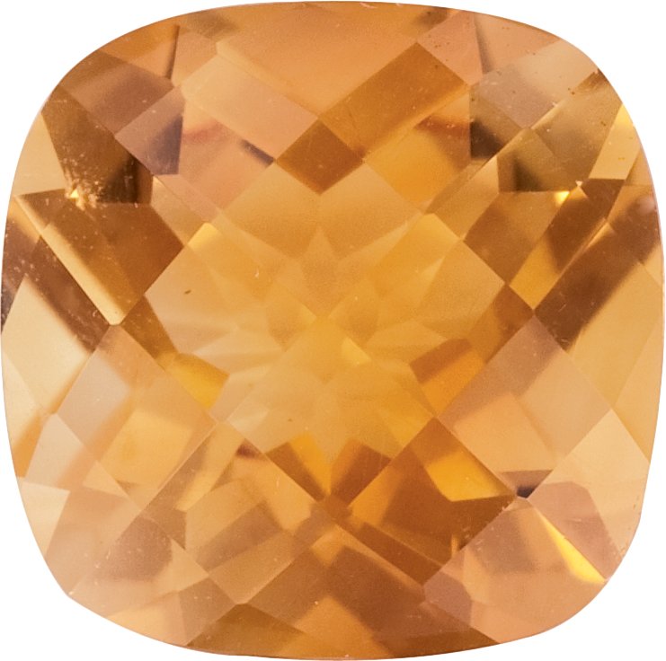 8 mm Natural Citrine — Sapphire Row