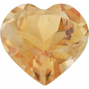 Lot of 10 – 5 mm Heart Natural Orange Citrine – Faceted Cut – A Quality — Sapphire Row