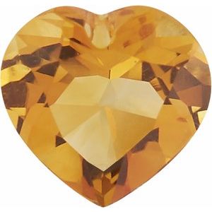Lot of 10 – 6 mm Heart Natural Orange Citrine – Faceted Cut – AA Quality — Sapphire Row