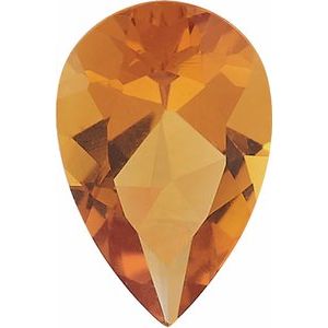 Lot of 10 – 5x3 mm Pear Natural Orange Citrine – Faceted Cut – AAA Quality — Sapphire Row