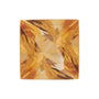 4.5 mm Square Natural Orange Citrine – Princess-Cut – AA Quality — Sapphire Row
