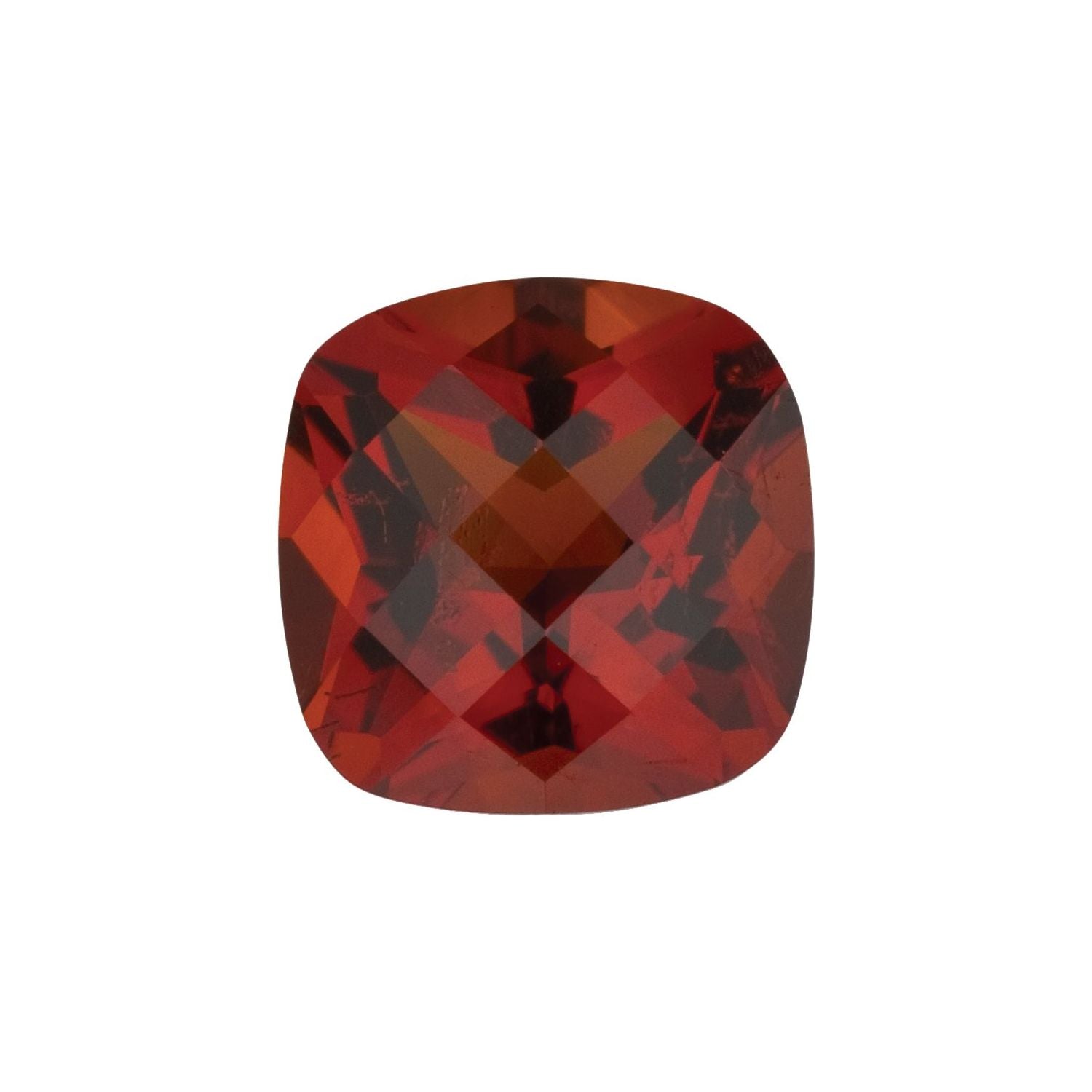 6 mm Cushion Natural Madeira Citrine – Checkerboard-Cut – AA Quality — Sapphire Row